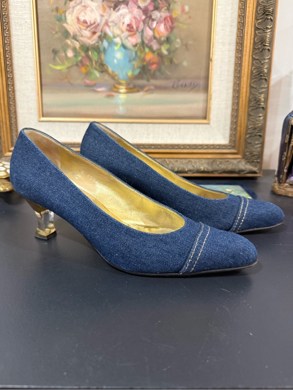 Escada Denim Pumps